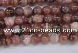 CRC912 15.5 inches 5mm round natural rhodochrosite beads