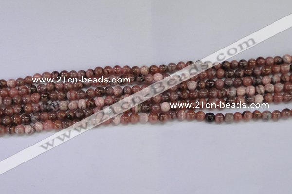 CRC912 15.5 inches 5mm round natural rhodochrosite beads