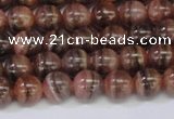 CRC914 15.5 inches 7mm round natural rhodochrosite beads