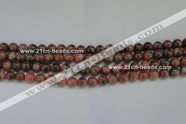 CRC915 15.5 inches 8mm round natural rhodochrosite beads