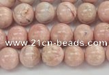 CRC922 15.5 inches 8mm round natural rhodochrosite beads