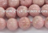 CRC923 15.5 inches 10mm round natural rhodochrosite beads