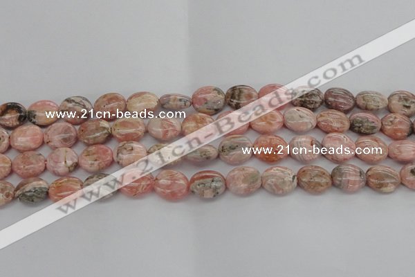 CRC930 15.5 inches 8*12mm oval natural rhodochrosite beads