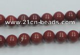 CRE01 16 inches 8mm round natural red jasper beads wholesale