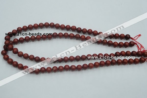 CRE01 16 inches 8mm round natural red jasper beads wholesale