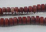 CRE05 16 inches 5*8mm rondelle natural red jasper beads wholesale