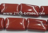 CRE17 16 inches 18*25mm rectangle natural red jasper beads wholesale