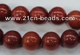 CRE28 15.5 inches 12mm round red jasper gemstone beads wholesale