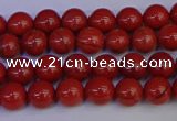 CRE310 15.5 inches 4mm round red jasper beads wholesale