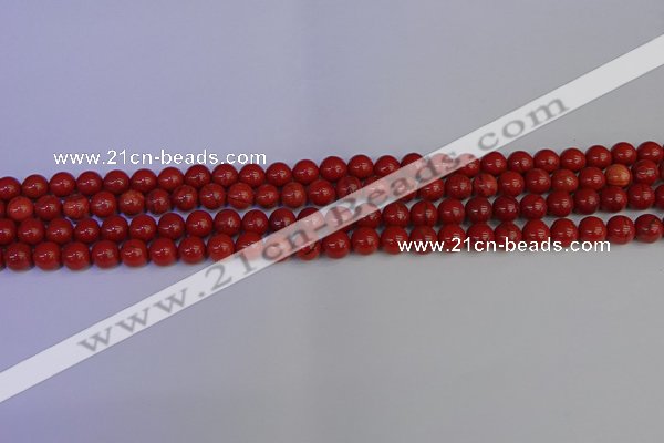 CRE310 15.5 inches 4mm round red jasper beads wholesale