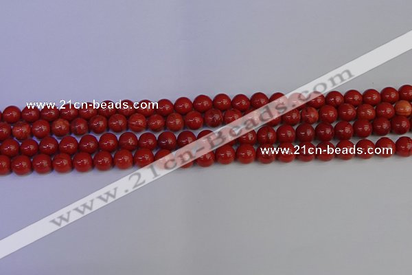 CRE311 15.5 inches 6mm round red jasper beads wholesale