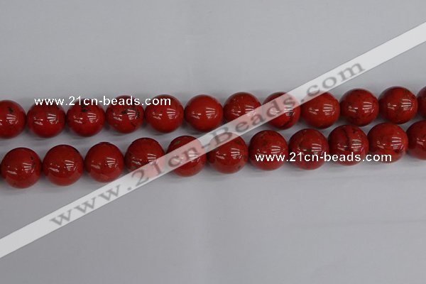 CRE315 15.5 inches 14mm round red jasper beads wholesale