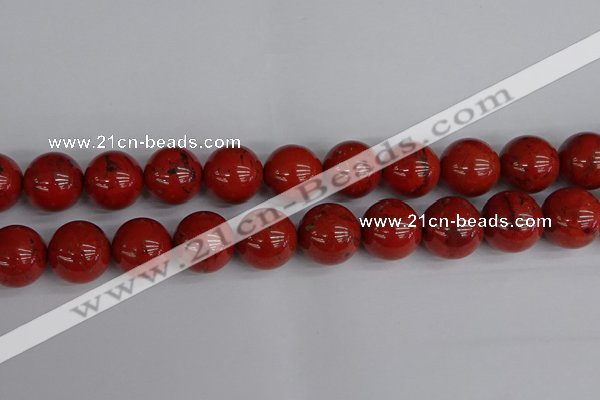 CRE317 15.5 inches 18mm round red jasper beads wholesale