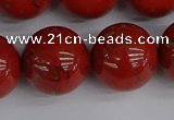 CRE318 15.5 inches 20mm round red jasper beads wholesale