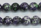 CRF05 15.5 inches 12mm round dyed rain flower stone beads wholesale