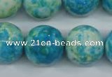 CRF108 15.5 inches 20mm round dyed rain flower stone beads wholesale