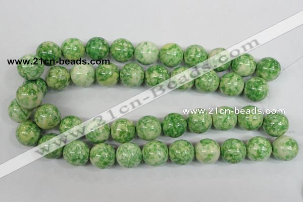 CRF187 15.5 inches 18mm round dyed rain flower stone beads wholesale