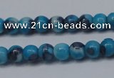 CRF274 15.5 inches 3mm round dyed rain flower stone beads