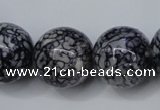 CRF287 15.5 inches 18mm round dyed rain flower stone beads