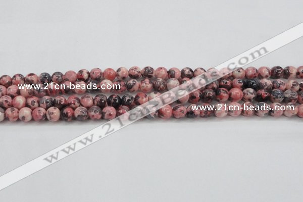 CRF301 15.5 inches 6mm round dyed rain flower stone beads wholesale