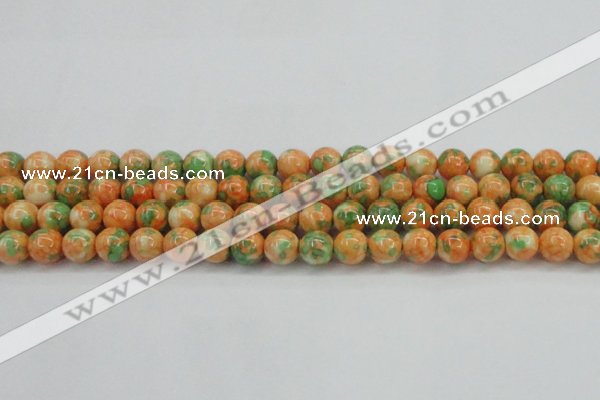 CRF311 15.5 inches 12mm round dyed rain flower stone beads wholesale