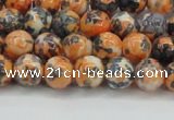 CRF322 15.5 inches 6mm round dyed rain flower stone beads wholesale