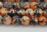 CRF323 15.5 inches 8mm round dyed rain flower stone beads wholesale