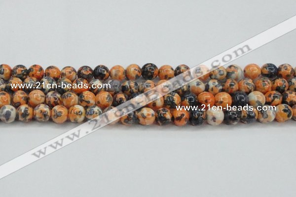 CRF325 15.5 inches 12mm round dyed rain flower stone beads wholesale