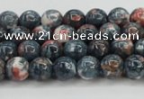 CRF329 15.5 inches 6mm round dyed rain flower stone beads wholesale