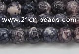 CRF337 15.5 inches 8mm round dyed rain flower stone beads wholesale