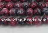 CRF343 15.5 inches 6mm round dyed rain flower stone beads wholesale