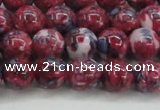 CRF345 15.5 inches 10mm round dyed rain flower stone beads wholesale