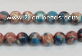 CRF36 15.5 inches 8mm round dyed rain flower stone beads wholesale