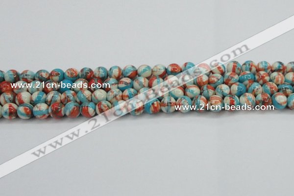 CRF400 15.5 inches 8mm round dyed rain flower stone beads wholesale