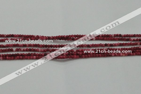 CRF427 15.5 inches 2mm round dyed rain flower stone beads wholesale