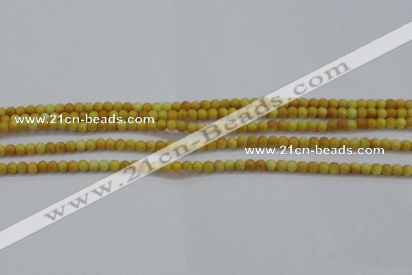 CRF436 15.5 inches 3mm round dyed rain flower stone beads wholesale