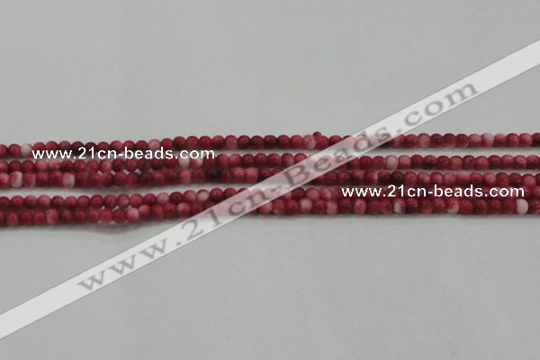CRF439 15.5 inches 3mm round dyed rain flower stone beads wholesale