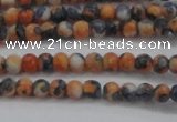 CRF446 15.5 inches 3mm round dyed rain flower stone beads wholesale