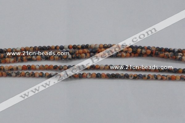 CRF446 15.5 inches 3mm round dyed rain flower stone beads wholesale