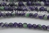 CRF448 15.5 inches 3mm round dyed rain flower stone beads wholesale