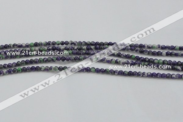 CRF448 15.5 inches 3mm round dyed rain flower stone beads wholesale