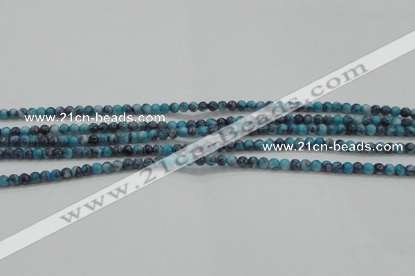 CRF452 15.5 inches 3mm round dyed rain flower stone beads wholesale