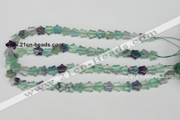 CRG04 15.5 inches 12*12mm star fluorite gemstone beads wholesale