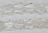 CRG08 15.5 inches 12*12mm star white crystal gemstone beads wholesale