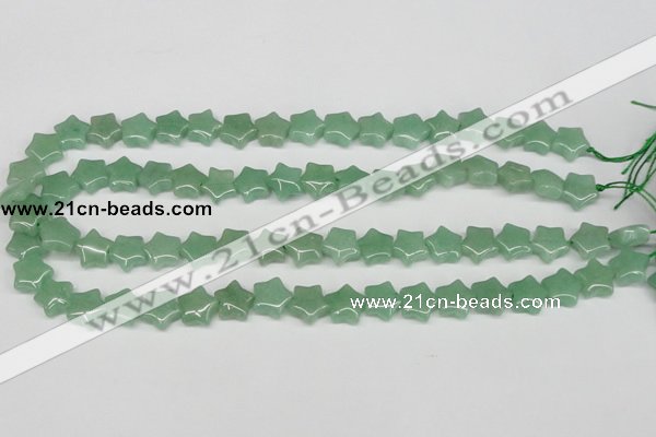 CRG10 15.5 inches 12*12mm star green aventurine gemstone beads