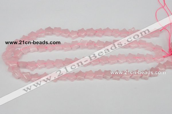 CRG11 15.5 inches 12*12mm star rose quartz gemstone beads wholesale