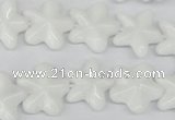 CRG20 15.5 inches 16*16mm star white agate gemstone beads wholesale