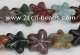 CRG24 15.5 inches 16*16mm star Indian agate gemstone beads wholesale