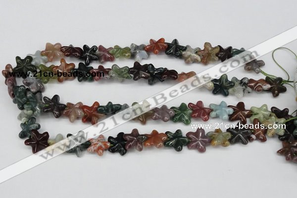 CRG24 15.5 inches 16*16mm star Indian agate gemstone beads wholesale