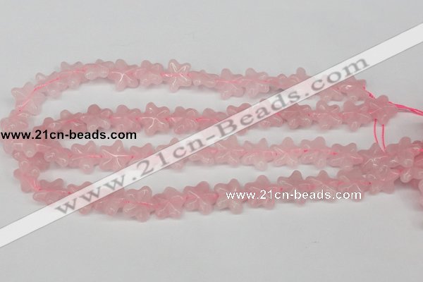 CRG25 15.5 inches 16*16mm star rose quartz gemstone beads wholesale